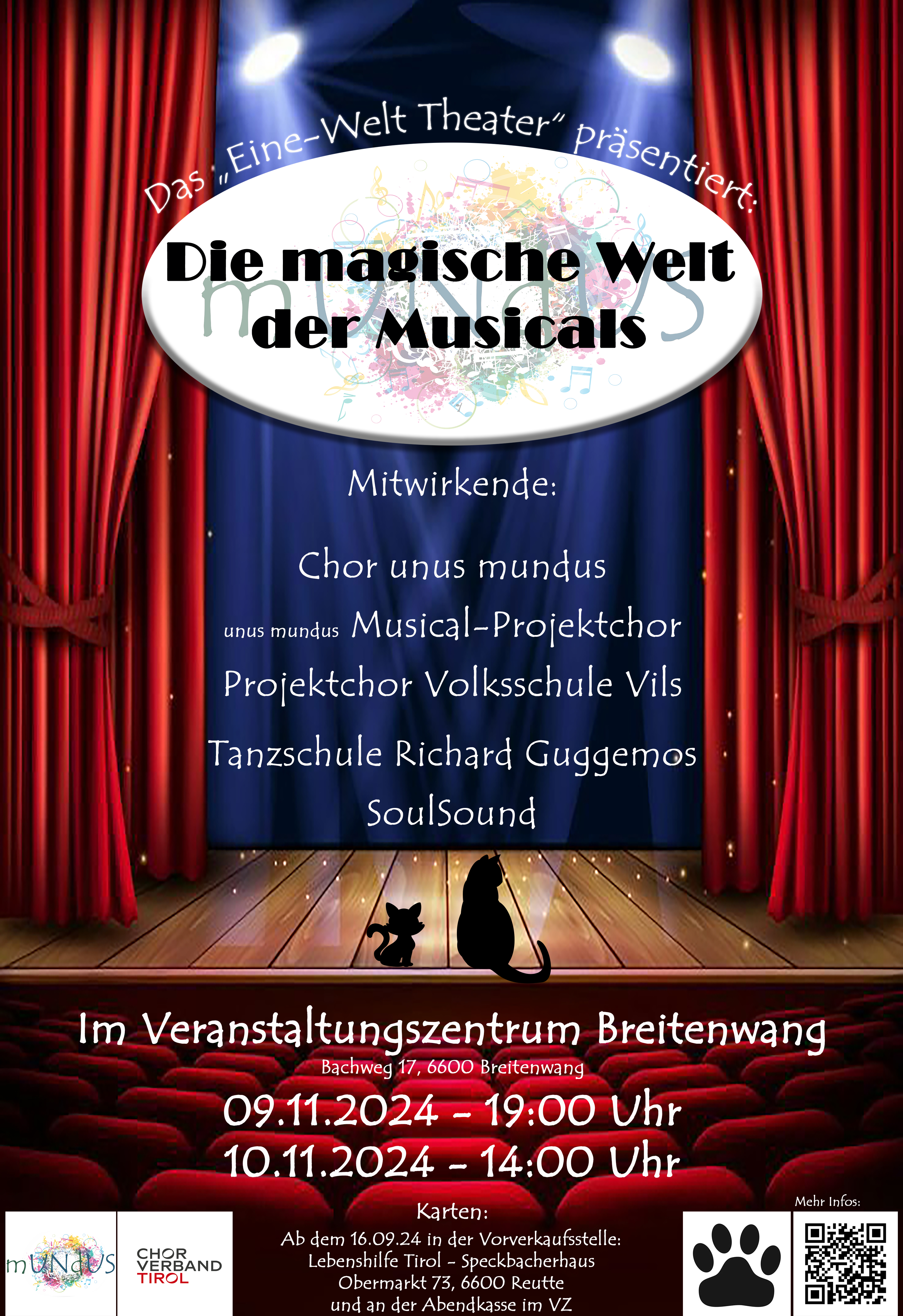 Das "Eine-Welt Theater" präsentiert: Die magische Welt der Musicals